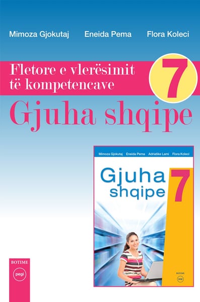 Fletore e vlerësimit të kompetencave Gjuha shqipe 7