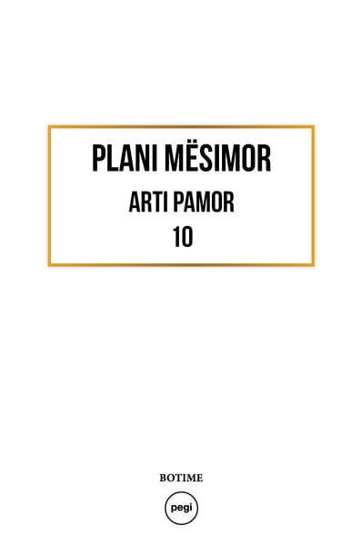 Art pamor 10 - Plani mësimor 2024-2025