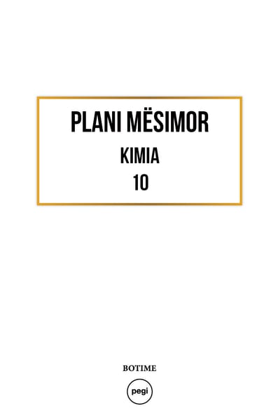 Kimia 10 - Plani vjetor 2020-2021