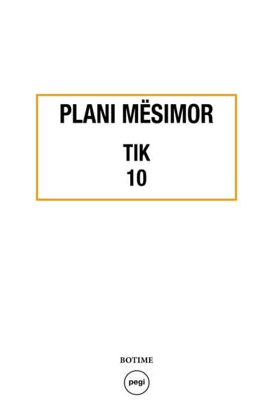 TIK 10 - Plani mësimor 2024-2025