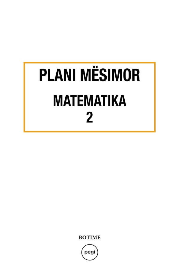 Matematika 2 - Plani mësimor 2026-2027