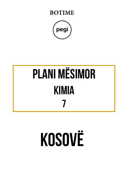Kimia 7 - Plani mësimor