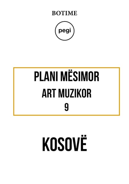 Art muzikor 9 - Plani mësimor