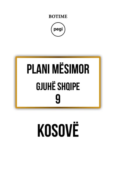 Gjuhë shqipe 9 - Plani mësimor